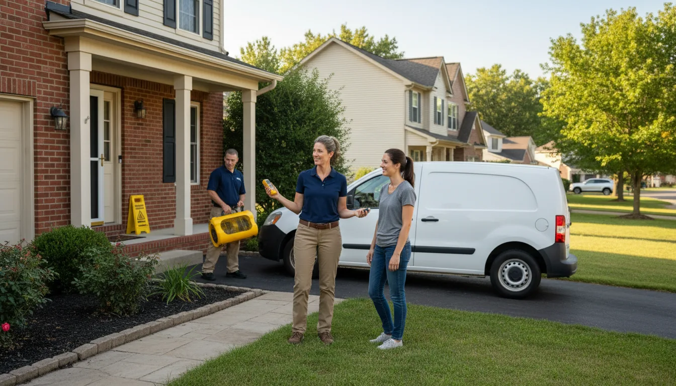 Residential water damage restoration in Cherokee Village, AR
